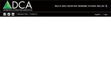Tablet Screenshot of dcaweb.org